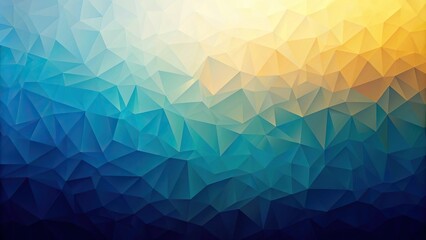 Fototapeta premium Crystalized gradient background from dark yellow to blue