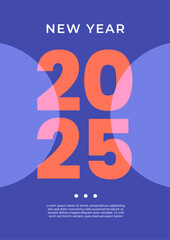 Abstract Red And Blue 2025 Geometrical Design Background