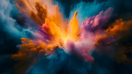 Fototapeta premium Abstract Background with Colorful Explosion of Colors