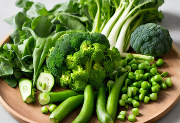 Fresh Green Veggies on Minimal Surface