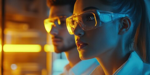 Scientists Engaging with Equipment