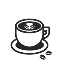 Coffee cup icon stock illustration