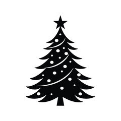 Festive Christmas Tree Vector Illustration for Holiday Designs
