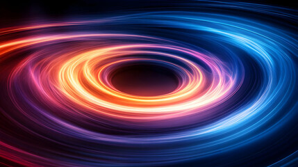 Abstract Background with Swirling Lines of Light