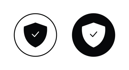 Shield icon set vector. Security shield sign vector