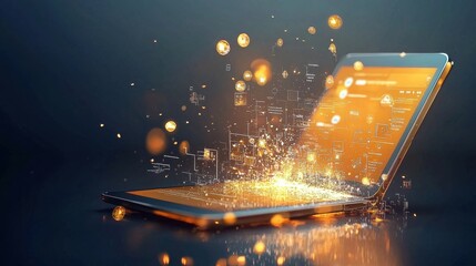 Discover how tablets revolutionize learning with innovative elearning platforms on bright backgrounds