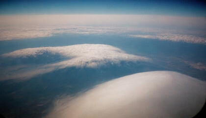 Sky View from Airplane Window: Stunning Aerial Perspectives Above the Clouds