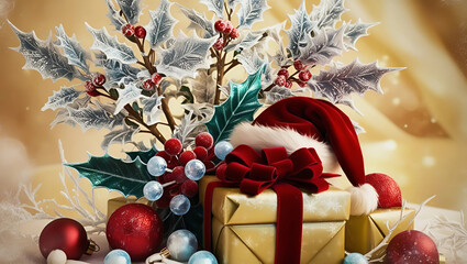 christmas tree and gifts