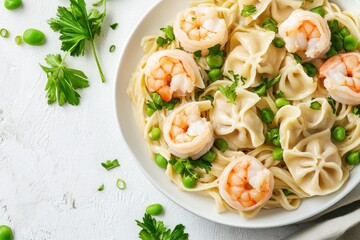 Creamy Shrimp Alfredo with Fresh Ingredients