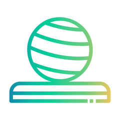 balance ball Line Gradient Icon