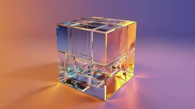 Transparent Cube Animation