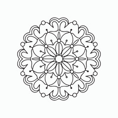 simple mandala art, Design for a wallpaper Paint shirt and tile Sticker Design
