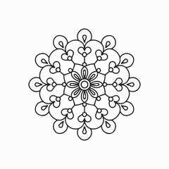 simple mandala art, Design for a wallpaper Paint shirt and tile Sticker Design