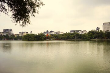 Hoàn Kiếm lake in Hanoi, Vietnam