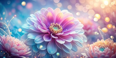 Pastel Floral Macro Surreal Art Print Design