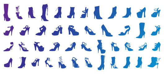 High heels shoes mega bundle icon