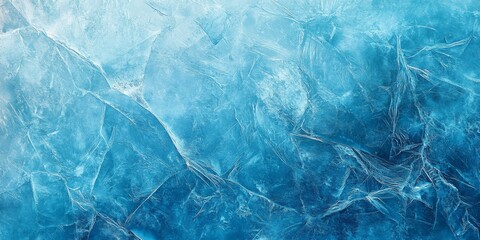 Obraz premium Abstract background textured icy surface color deep vibrant Beautiful winter natural blue