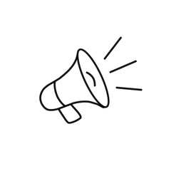 Megaphone line icon