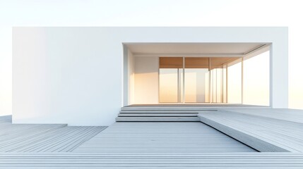 Obraz premium room with door and window