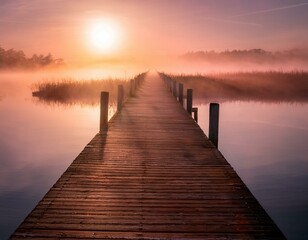 Fototapeta premium Tranquil Waters at Dawn