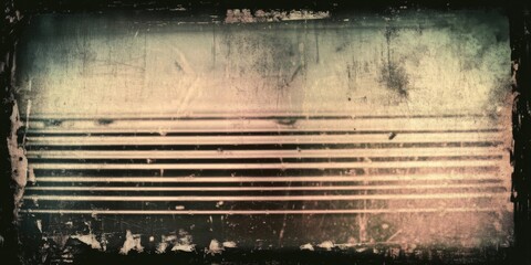 Fototapeta premium Square-shaped frame dark background made up series horizontal vintage grunge film dust