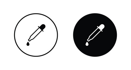 dropper icon set vector. Pipette icon