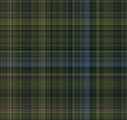 Plaid check pattern.Textured seamless pattern plaid, tartan weave design. Dark green, soft blue and Forest green 