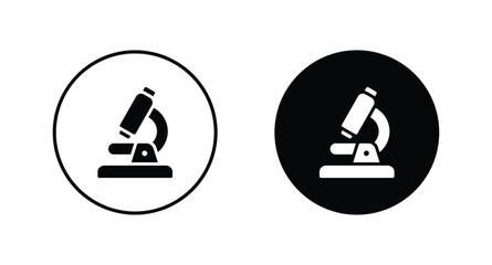 microscope icon set vector