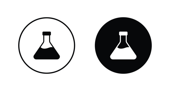 test tube icon set vector. Laboratory icon