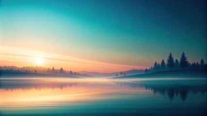 Obraz premium calming minimalist landscape
