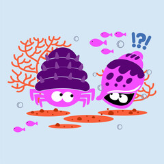 Cute Cartoon illustration designs are suitable for children's t-shirt designs, screen printed t-shirts, greeting cards and others.	
