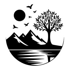 Nature silhouette design