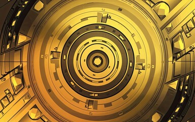 Obraz premium abstract futuristic illustration with a background