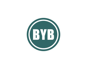 BYB Logo design vector template. BYB