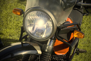 Motocicleta faro parte frontal