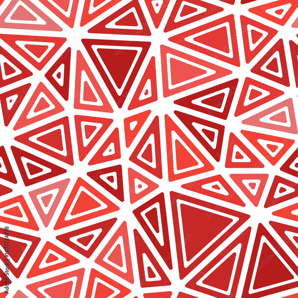 Poster abstract pattern of triangles. rounded solid shapes in frames. large triangles size. monotone style.
