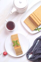Lapis legit or spekkoek or Thousand Layer Cake, A traditional Indonesia’s Top Traditional Cake is...
