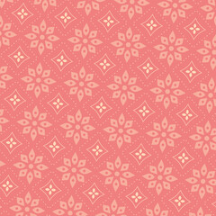 Flower geometric pattern Seamless background Ornament for fabric
