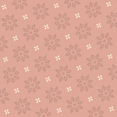 Flower geometric pattern Seamless background Ornament for fabric