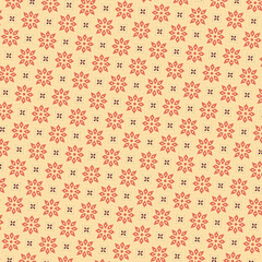 Flower geometric pattern Seamless background Ornament for fabric