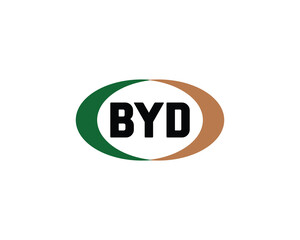 BYD logo design vector template. BYD