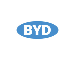 BYD logo design vector template. BYD