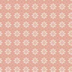 Flower geometric pattern Seamless background Ornament for fabric