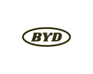 BYD logo design vector template. BYD