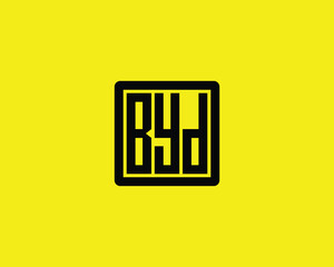BYD logo design vector template. BYD