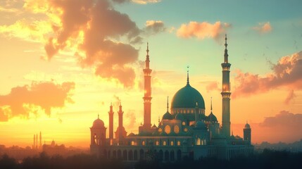 Mosque Sunset