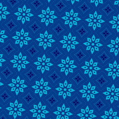 Fototapeta premium Flower geometric pattern Seamless background Ornament for fabric