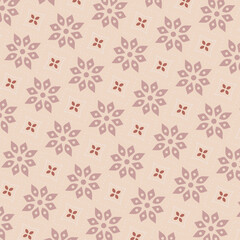 Flower geometric pattern Seamless background Ornament for fabric