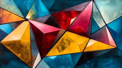 Abstract Geometric Pattern in Vibrant Colors