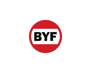 BYF logo design vector template. BYF